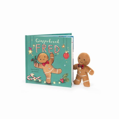 Jellycat Gingerbread Fred and Jolly Gingerbread Fred Original Australia | 379085KCP